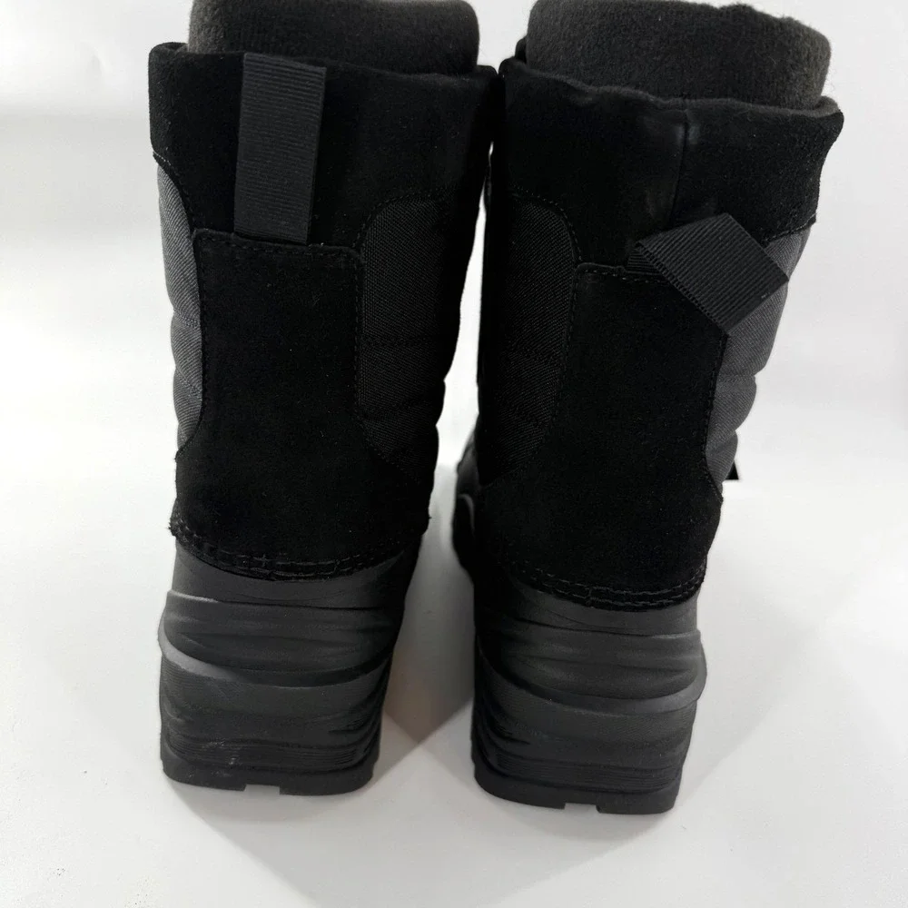 Weatherproof Badger II Winter Boots Mens 13 Black New Suede Leather Snow